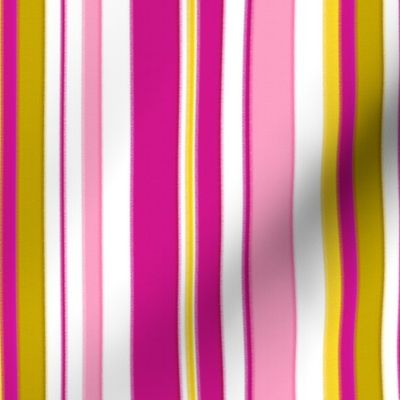 18-03h Hot Pink Chartreuse Large Stripe _ Miss Chiff Designs 