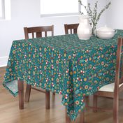 Birdies and foxes - Scandinavian teal