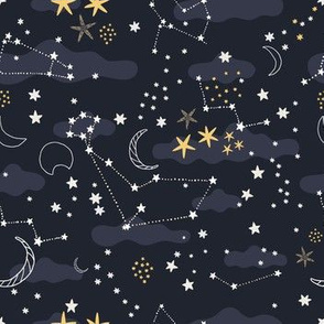 stars sky cosmos pattern