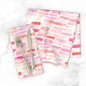 18-03b Vibrant Nautical Peach Blush Pink Coral Bars Watercolor Abstract Geometric _ Miss Chiff Designs 