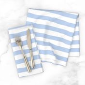 14" Blue and white hand drawn nordic summer stripes fabric,blue and white fabric