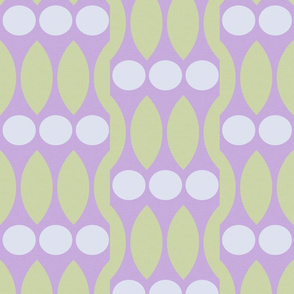 Lilac and yellow abstract