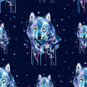 Watercolour Wolves