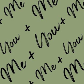 Me Plus You | Black on Green