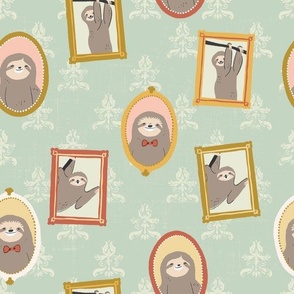 Sloth Family Portraits