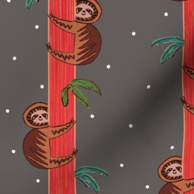 sloths in the trees