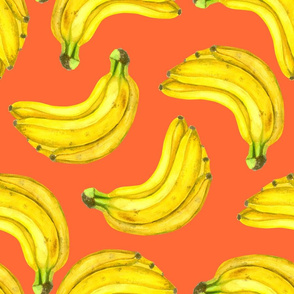 Bananas watercolor