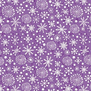 Festive Snowflakes-Purple