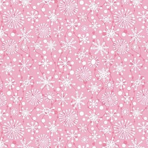 Festive Snowflakes-Pink