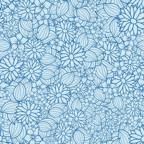 Blue Floral Pattern