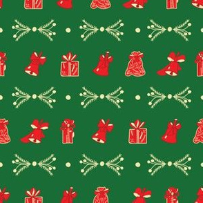 Green and Red Christmas Pattern