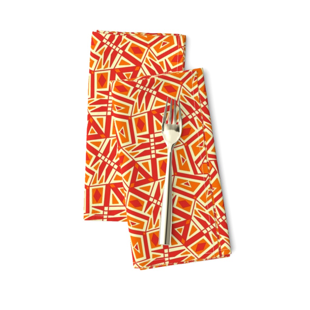 Red & Orange Busy SW Tile