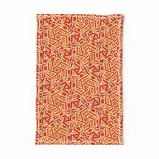 Red & Orange Busy SW Tile