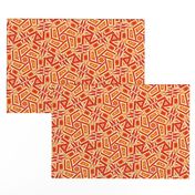 Red & Orange Busy SW Tile