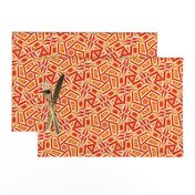 Red & Orange Busy SW Tile