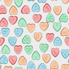 NSFW candy hearts gray