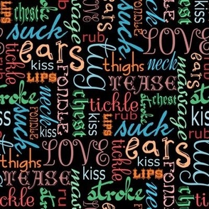 NSFW erotic words black