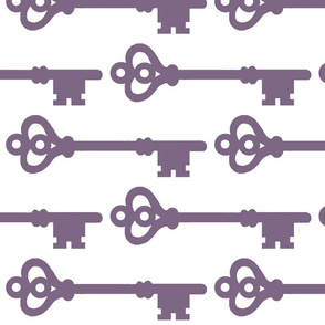 Skeleton Keys in Purple