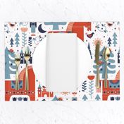 Scandinavian Fairy Tale Blue + Red