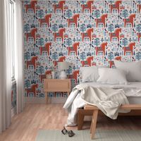 Scandinavian Fairy Tale Blue + Red