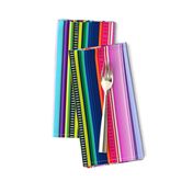 Multicolor Mexican Serape Inspired Stripe Fabric (Smaller Scale)  