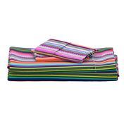 Multicolor Mexican Serape Inspired Stripe Fabric (Smaller Scale)  