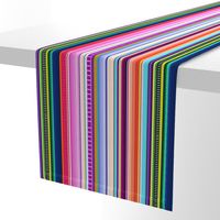 Multicolor Mexican Serape Inspired Stripe Fabric (Smaller Scale)  