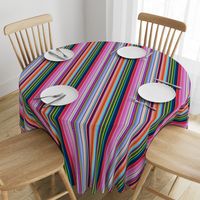 Multicolor Mexican Serape Inspired Stripe Fabric (Smaller Scale)  