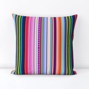 Multicolor Mexican Serape Inspired Stripe Fabric (Smaller Scale)  