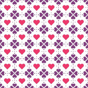 Hearts and Flowers Pattern