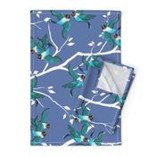 Lovebirds - Love in the Air | Teal-White-Lilac