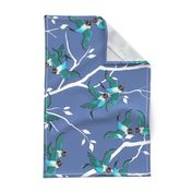 Lovebirds - Love in the Air | Teal-White-Lilac