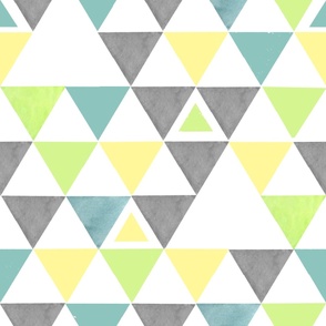 Yellow and Green and Gray Triangles