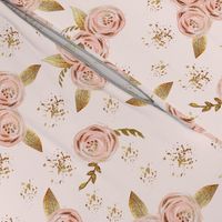 Blush Gold Watercolor Floral