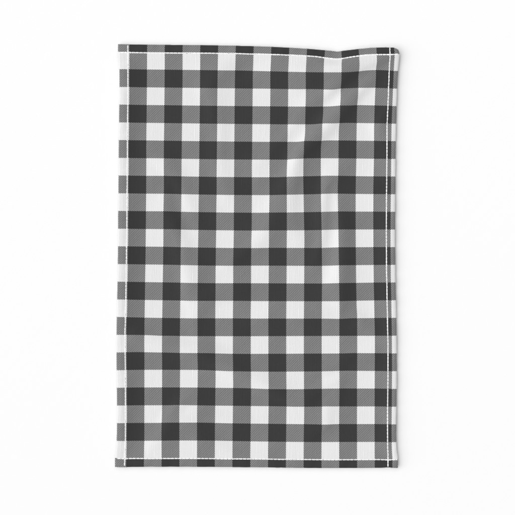 buffalo plaid (soft black) farm life wholecloth coordinate - light sage green tan C18BS