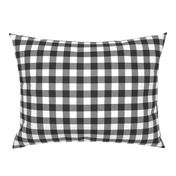 buffalo plaid (soft black) farm life wholecloth coordinate - light sage green tan C18BS