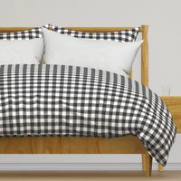 buffalo plaid (soft black) farm life wholecloth coordinate - light sage green tan C18BS