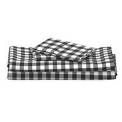 buffalo plaid (soft black) farm life wholecloth coordinate - light sage green tan C18BS