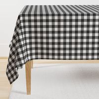 buffalo plaid (soft black) farm life wholecloth coordinate - light sage green tan C18BS