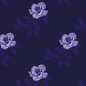 Rose Vine Navy