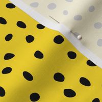 dalmation dots black on yellow