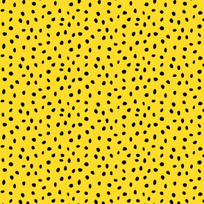 dalmation dots black on yellow
