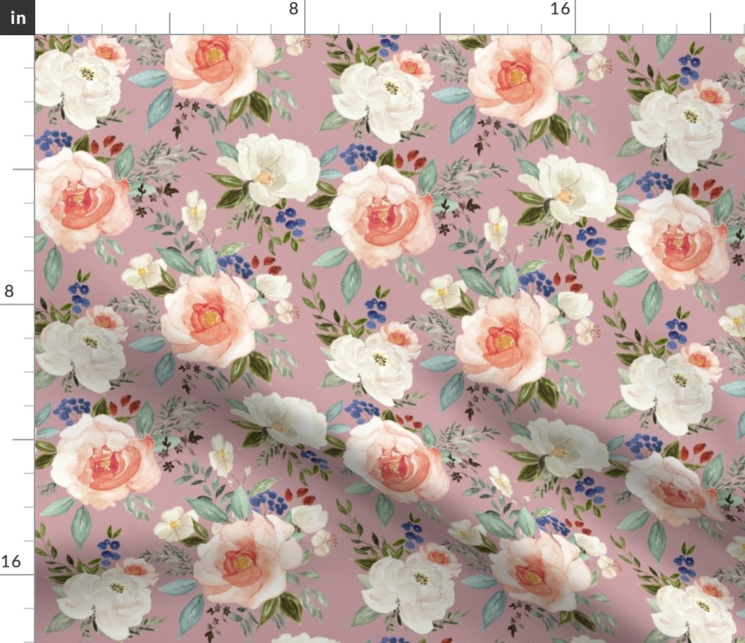 8" Sweet Spring Florals // Eunry Pink