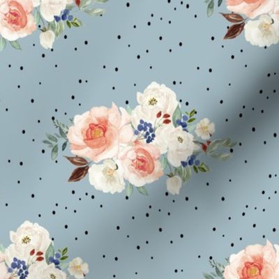 8" Woodland Spring Blooms // Tower Gray Blue