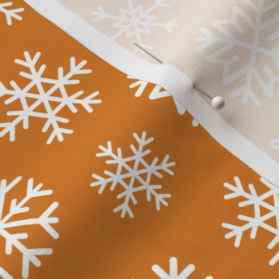 Orange Snowflakes