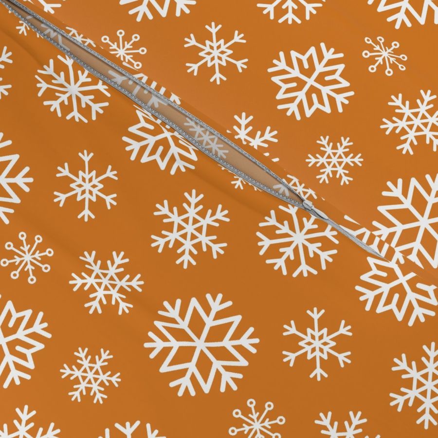 Orange Snowflakes