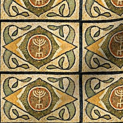 Ancient Menorah Tile-Larger Scale