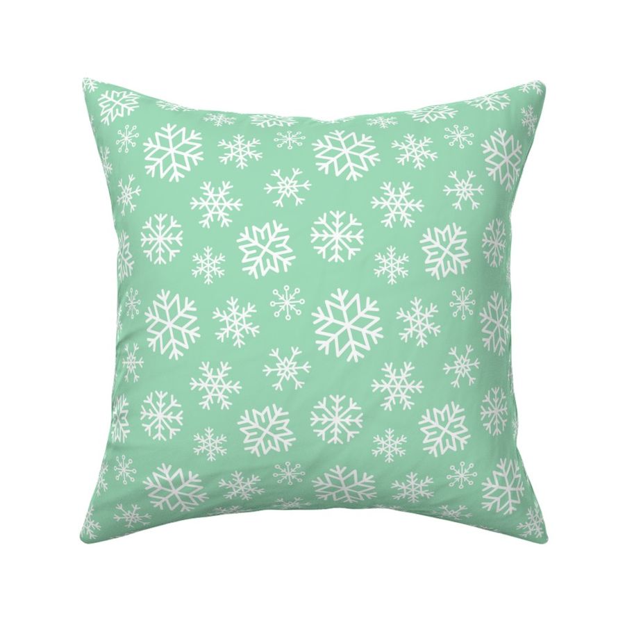 Mint Snowflakes