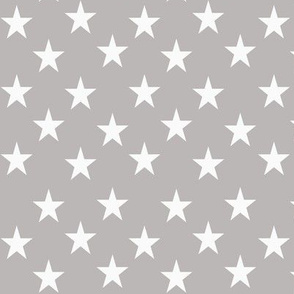 White stars on gray