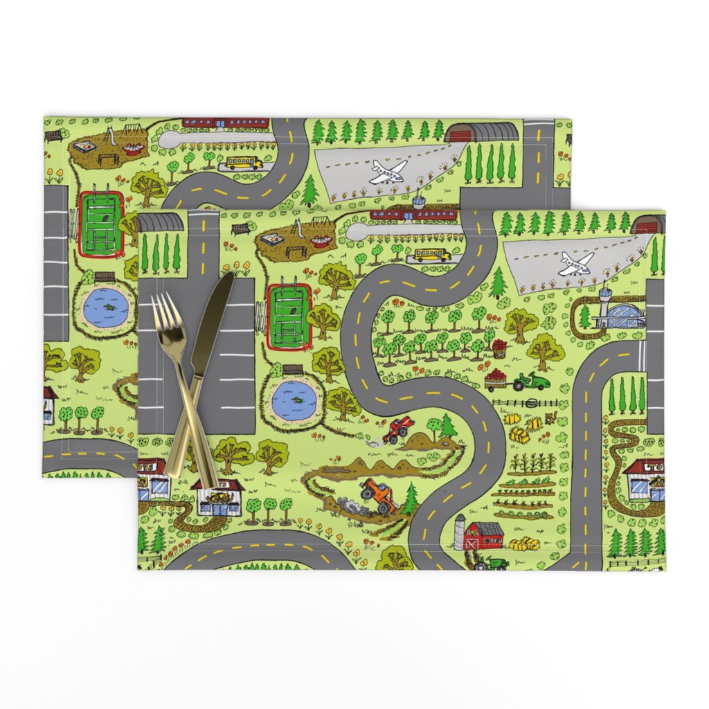 Country Roads Play Mat